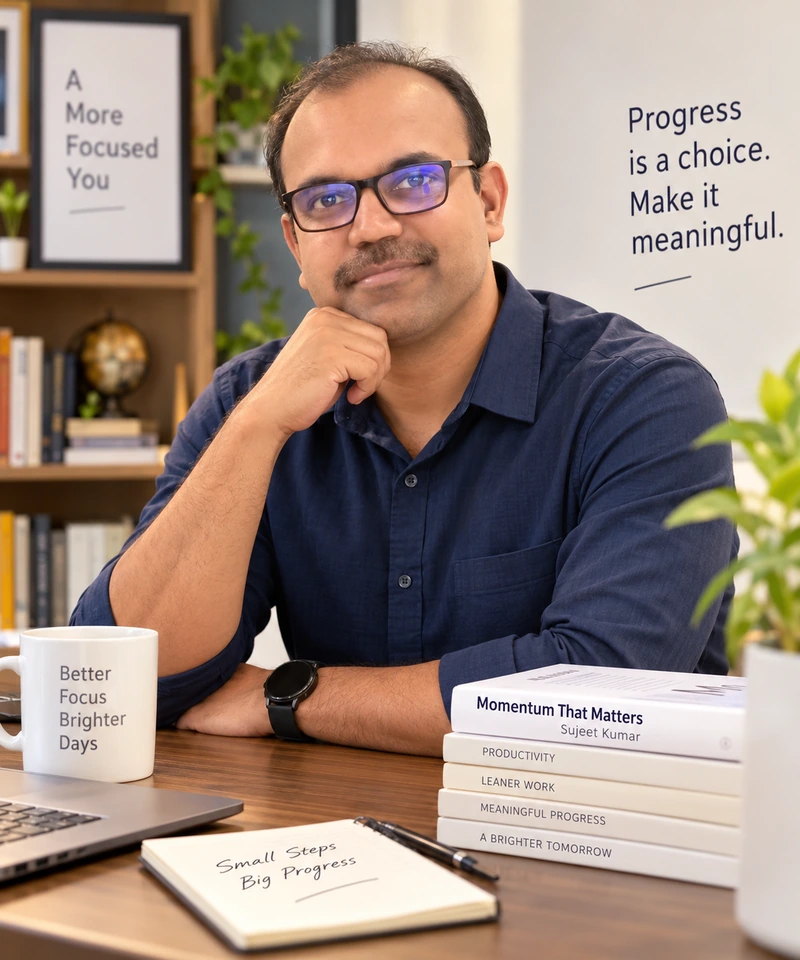 Sujeet Kumar, author of Momentum That Matters